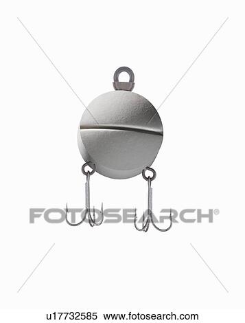Stock Photography - Close up of Oxycodone pill with hooks. Fotosearch