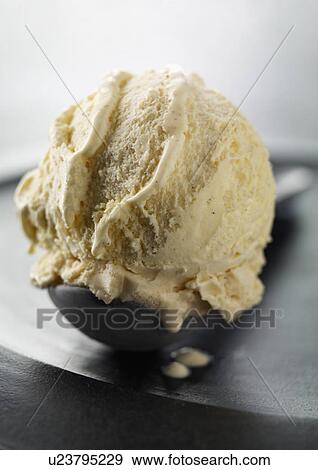 Close up of scoop of ice cream View Large Photo Image Stock Photo - Close up of scoop of ice cream. Fotosearch