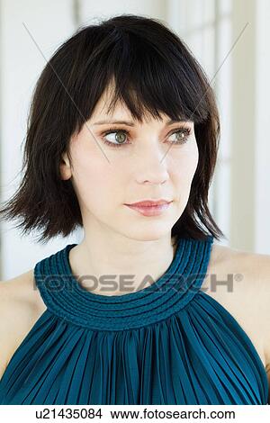 Picture - Close up of womans face. Fotosearch