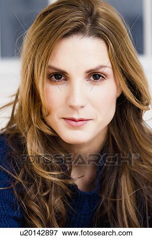 Stock Photo - Close up of womans face. Fotosearch