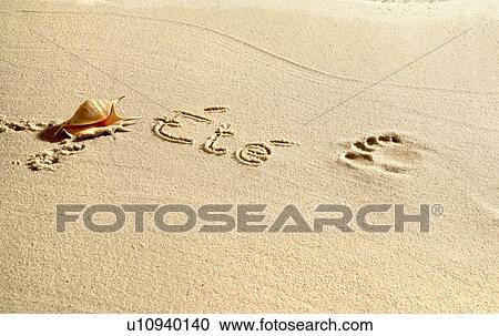 Ete written in sand View Large Photo Image Stock Image - Ete written in sand. Fotosearch
