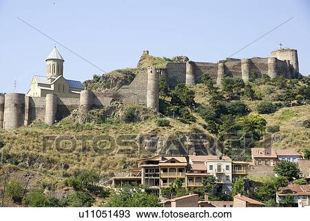 Stock Image - Fortress built on hillside. Fotosearch
