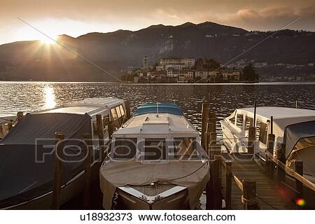 Houseboats docked in harbor View Large Photo Image Stock Image - Houseboats docked in harbor. Fotosearch