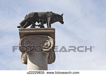 Ornate dog statue on pedestal View Large Photo Image Stock Photography - Ornate dog statue on pedestal. Fotosearch