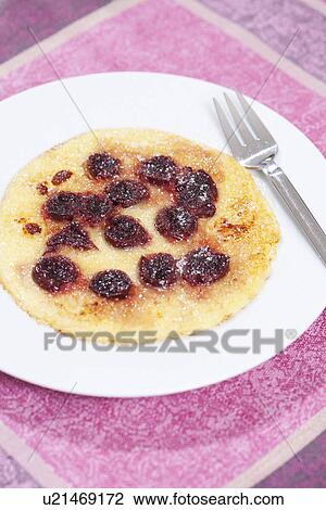 Plate of German pancakes View Large Photo Image Stock Image - Plate of German pancakes. Fotosearch