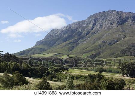 Rocky hills overlooking rural landscape View Large Photo Image Stock Photo - Rocky hills overlooking rural landscape. Fotosearch