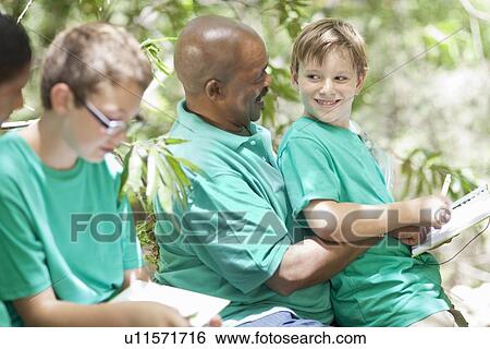 Students examining plants with teacher View Large Photo Image Stock Photograph - Students examining plants with teacher. Fotosearch