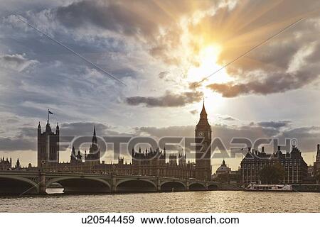Sun setting over Westminster Hall View Large Photo Image Stock Photo - Sun setting over Westminster Hall. Fotosearch