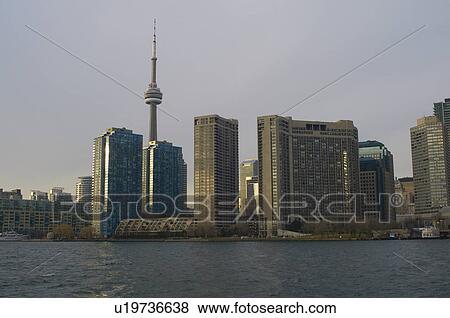Stock Photo - Toronto city skyline on water. Fotosearch
