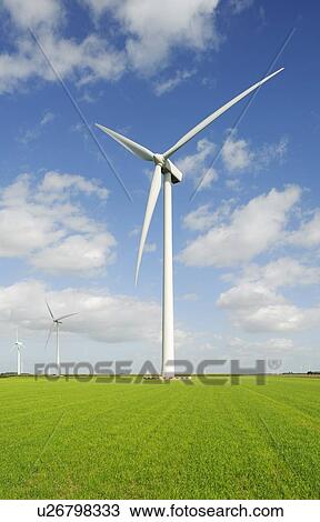 Wind turbine in rural landscape View Large Photo Image Stock Image - Wind turbine in rural landscape. Fotosearch