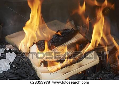Books burning in fire View Large Photo Image Stock Photo - Books burning in fire. Fotosearch