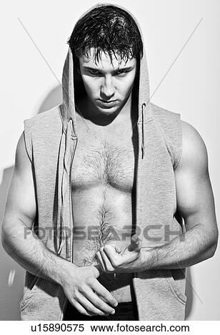 Boxer wearing zippered hoodie View Large Photo Image Stock Photography - Boxer wearing zippered hoodie. Fotosearch