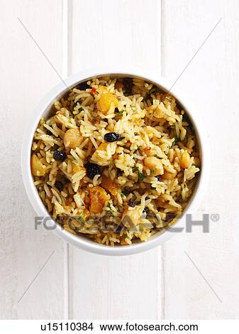 Close up of bowl of rice and vegetables View Large Photo Image Picture - Close up of bowl of rice and vegetables. Fotosearch