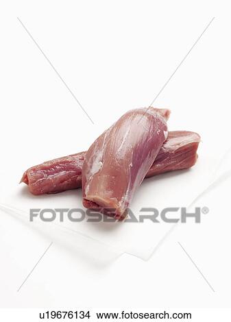 Picture - Close up of cuts of pork . Fotosearch