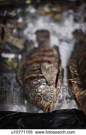Stock Photography - Close up of fish for sale. Fotosearch