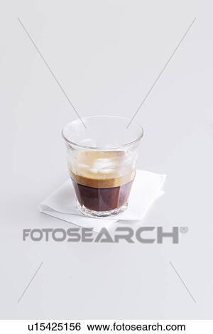 Stock Photograph - Close up of macchiato. Fotosearch