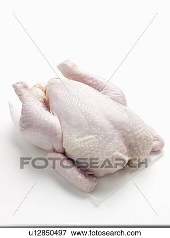 Stock Photo - Close up of raw chicken. Fotosearch