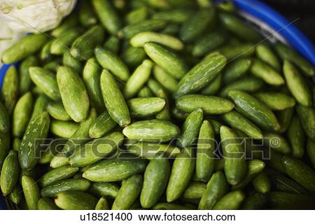 Stock Image - Close up of vegetables for sale. Fotosearch