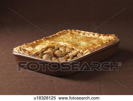 Dish of chicken and vegetable pie View Large Photo Image Stock Photography - Dish of chicken and vegetable pie. Fotosearch