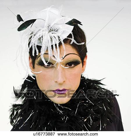 Man in ornate costume and makeup View Large Photo Image Stock Photo - Man in ornate costume and makeup. Fotosearch