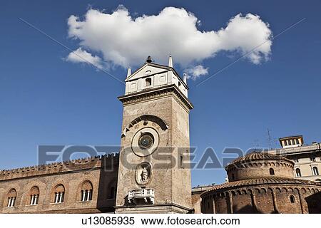 Ornate clock tower in town square View Large Photo Image Stock Photography - Ornate clock tower in town square. Fotosearch