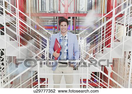 Time lapse of business people on stairs View Large Photo Image Stock Image - Time lapse of business people on stairs. Fotosearch