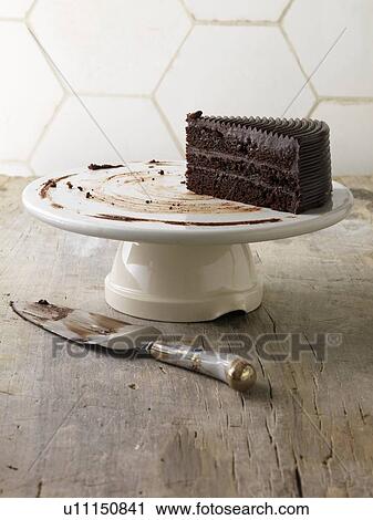 Chocolate cake on serving tray View Large Photo Image Stock Image - Chocolate cake on serving tray. Fotosearch