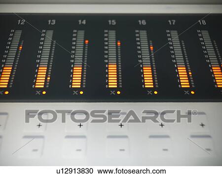 Stock Image - Close up of printing press levels. Fotosearch