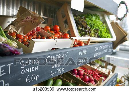 Crates of produce for sale View Large Photo Image Stock Photo - Crates of produce for sale. Fotosearch