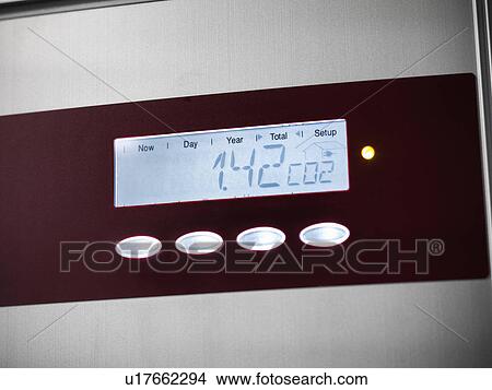 Digital screen on solar panel controls View Large Photo Image Picture - Digital screen on solar panel controls. Fotosearch