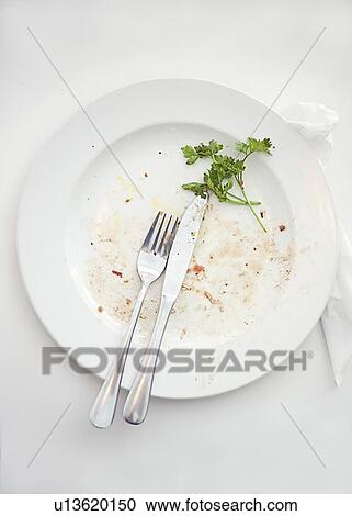 Empty plate with silverware View Large Photo Image Stock Image - Empty plate with silverware. Fotosearch