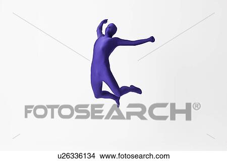 Man in bodysuit jumping for joy View Large Photo Image Picture - Man in bodysuit jumping for joy. Fotosearch