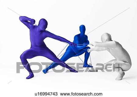 Men in bodysuits playing with string View Large Photo Image Stock Image - Men in bodysuits playing with string. Fotosearch