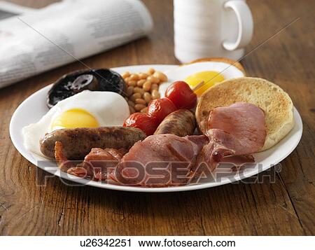 Plate of English breakfast View Large Photo Image Stock Image - Plate of English breakfast. Fotosearch