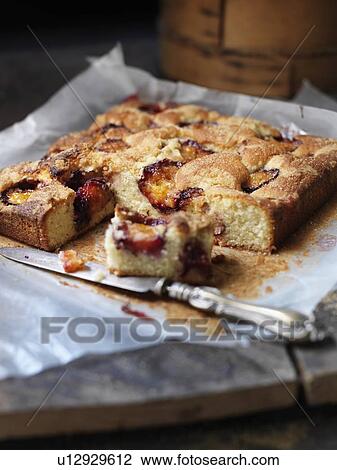 Tray of baked fruit tart View Large Photo Image Stock Image - Tray of baked fruit tart. Fotosearch