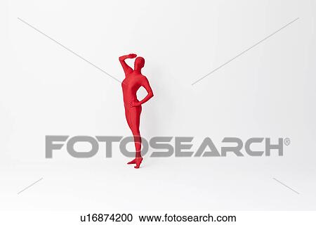 Stock Image - Woman in bodysuit posing. Fotosearch