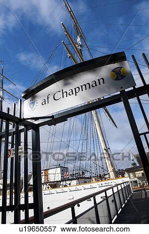 Stock Photo - Af Chapman ship at Flaggmansvagen, Skeppsholmen, Stockholm, Sweden. Fotosearch