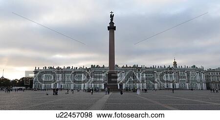 Alexander Column at Palace Square, St. Petersburg, Russia View Large Photo Image Stock Photo - Alexander Column at Palace Square, St. Petersburg, Russia. Fotosearch
