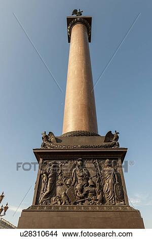Alexander Column, Winter Palace, State Hermitage Museum, Palace Square, St. Petersburg, Russia View Large Photo Image Picture - Alexander Column, Winter Palace, State Hermitage Museum, Palace Square, St. Petersburg, Russia. Fotosearch