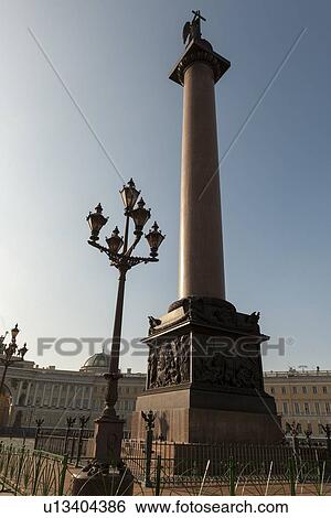 Alexander Column, Winter Palace, State Hermitage Museum, Palace Square, St. Petersburg, Russia View Large Photo Image Stock Photograph - Alexander Column, Winter Palace, State Hermitage Museum, Palace Square, St. Petersburg, Russia. Fotosearch