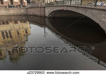 Arch bridge across a canal, Griboyedov Canal, St. Petersburg, Russia View Large Photo Image Stock Image - Arch bridge across a canal, Griboyedov Canal, St. Petersburg, Russia. Fotosearch