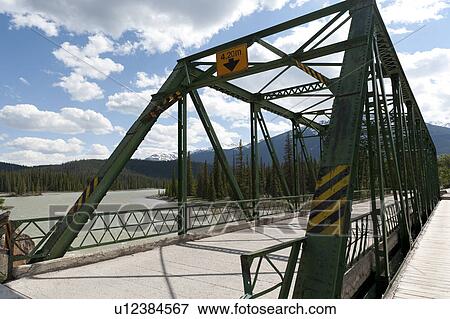 Athabasca River Bridge, Jasper National Park, Alberta, Canada View Large Photo Image Stock Photo - Athabasca River Bridge, Jasper National Park, Alberta, Canada. Fotosearch