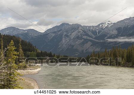 Athabasca River, Jasper National Park, Alberta, Canada View Large Photo Image Stock Photography - Athabasca River, Jasper National Park, Alberta, Canada. Fotosearch