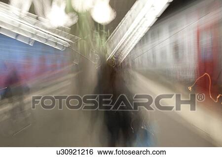 Blurred view of a train at a subway station, Stockholm, Sweden View Large Photo Image Stock Photograph - Blurred view of a train at a subway station, Stockholm, Sweden. Fotosearch