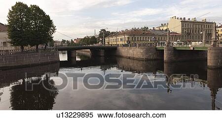 Bridge across a canal, Kryukov Canal, St. Petersburg, Russia View Large Photo Image Stock Photography - Bridge across a canal, Kryukov Canal, St. Petersburg, Russia. Fotosearch