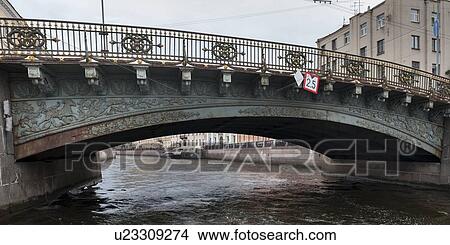Bridge across the Fontanka River, St. Petersburg, Russia View Large Photo Image Picture - Bridge across the Fontanka River, St. Petersburg, Russia. Fotosearch