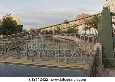 Bridge across the Moyka River, St. Petersburg, Russia View Large Photo Image Stock Image - Bridge across the Moyka River, St. Petersburg, Russia. Fotosearch