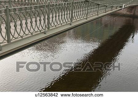 Stock Image - Bridge across the Moyka River, St. Petersburg, Russia. Fotosearch