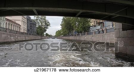 Bridge across the river, St. Petersburg, Russia View Large Photo Image Stock Photo - Bridge across the river, St. Petersburg, Russia. Fotosearch