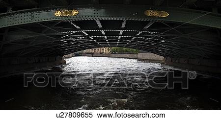 Stock Photography - Bridge across the river, St. Petersburg, Russia. Fotosearch